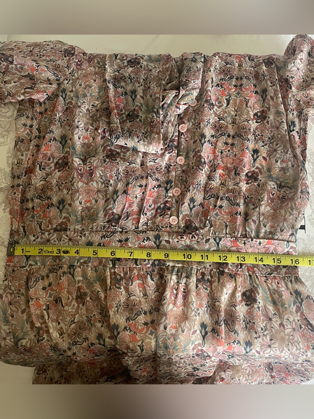 Zadig & Voltaire Blush Floral Tie-Neck Rewel Mousseline Mini Dress. NWT - Picture 9 of 16